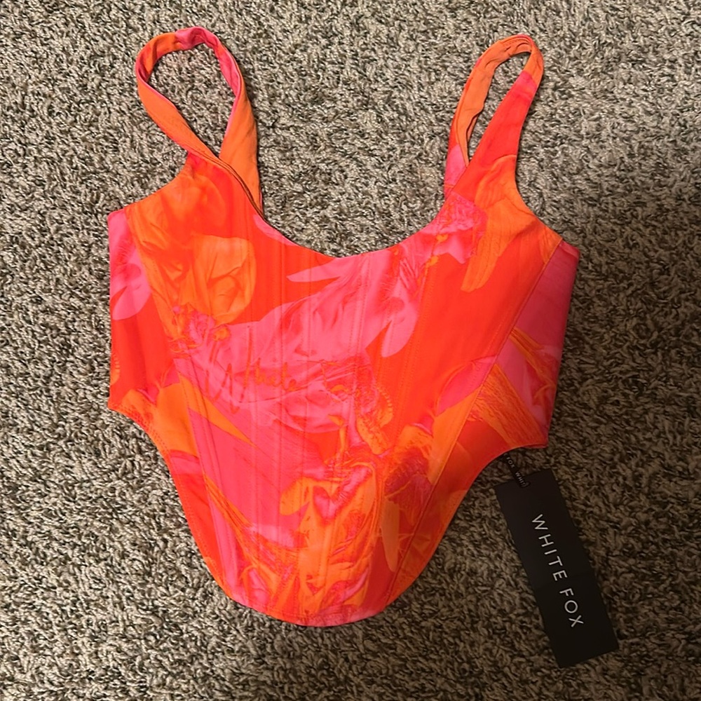 NWT WHITE FOX CORSET SIZE S